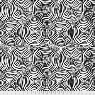 black and white onion ring fabric