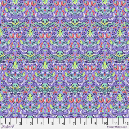purple bear fabric