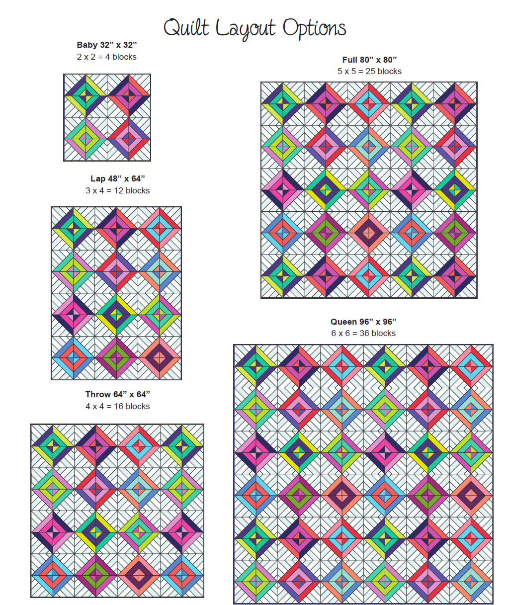 Spellbound Quilt Pattern by Joanna Marsh - English Paper Pieced Pattern