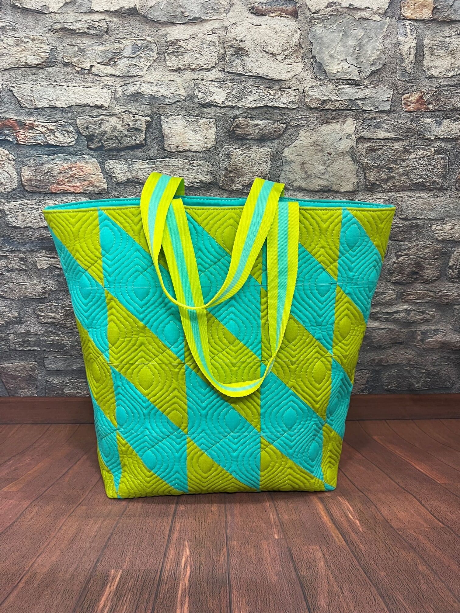 A bag that is sitting on the ground.