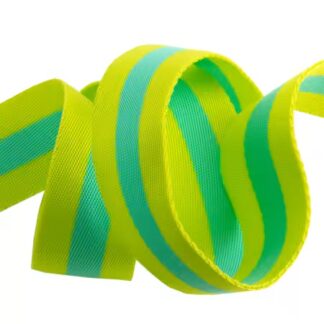 Turquoise and lime webbing