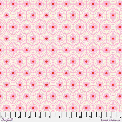 pink geometric print