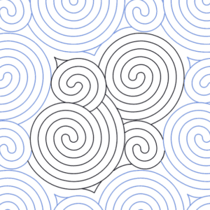 A pattern of spirals is shown in the background.