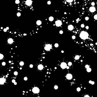 black and white spatter