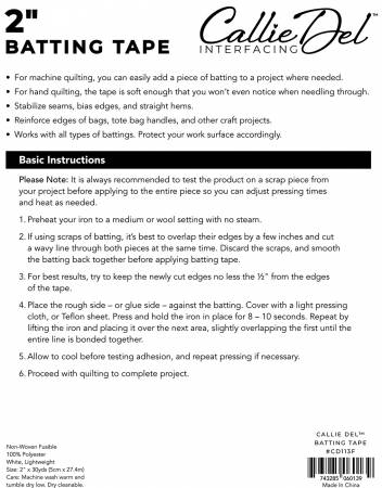 Batting Seam Tape 2in x 30yds - fusible - Image 3