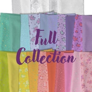 Colorful fabric collection with various patterns and textures.