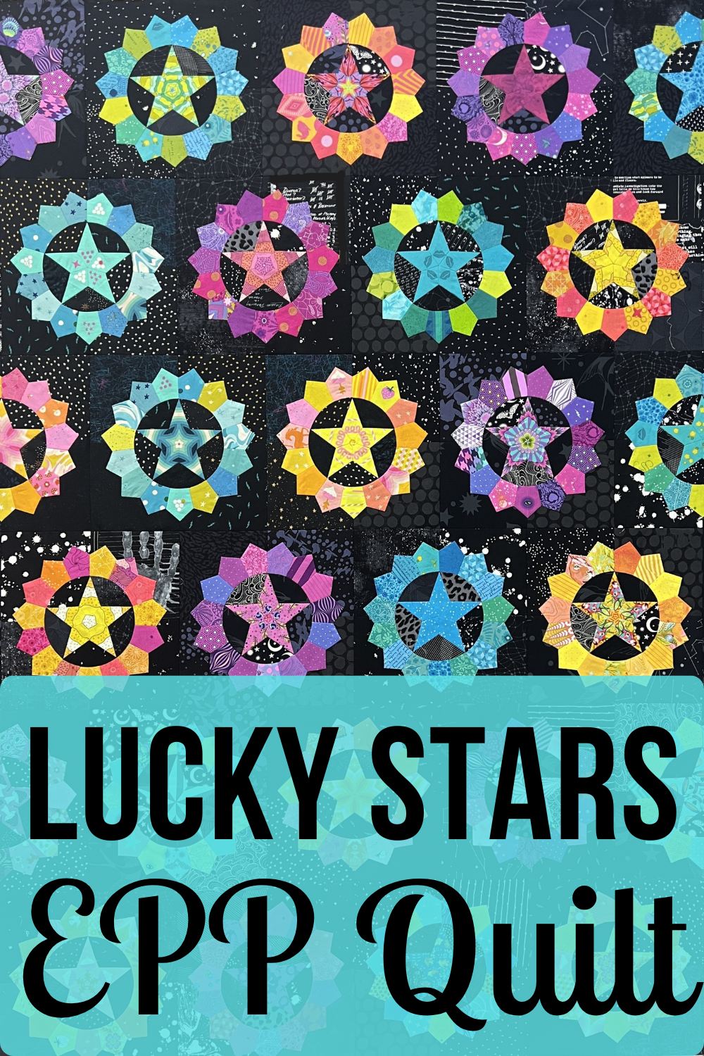 Lucky stars quilt top