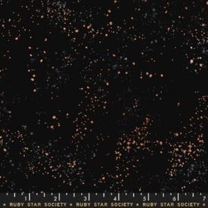 Speckled metallic black