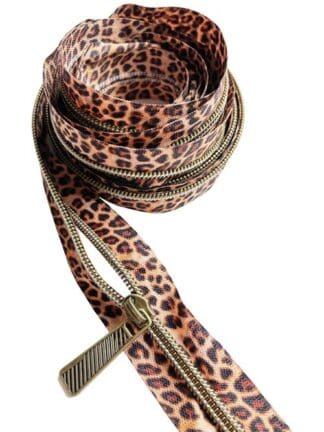 leopard zipper