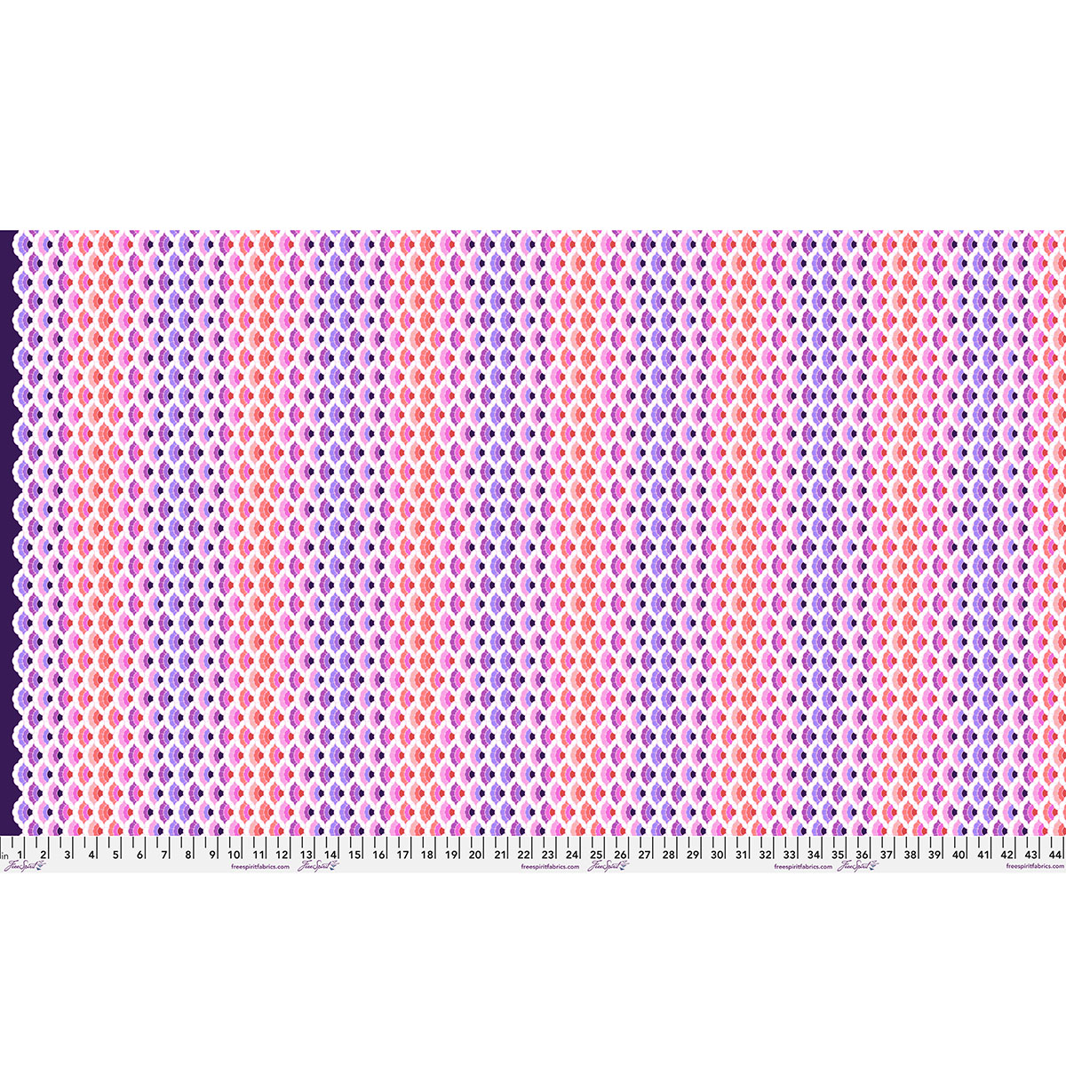 Aquatic Lace - Ultraviolet - Floral Reef || Tula Pink by the half yard PREORDER - Image 2